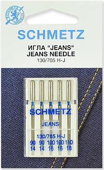 Иглы для швейных машин Schmetz №90-110 для джинсы