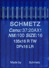 Иглы для промышленных машин Schmetz DPx16 LR №100