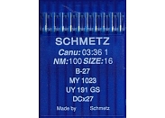 Иглы для промышленных машин Schmetz DCx27 №100