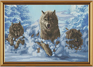 Набор для вышивания Нова Слобода СД3079 "Волки"