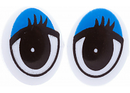 Глаза для игрушек г38-2 черно-синие
