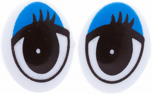 Глаза для игрушек г38-2 черно-синие