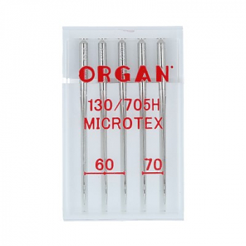 Иглы для швейных машин Organ №60-70 для микротекстиля 5506000BL